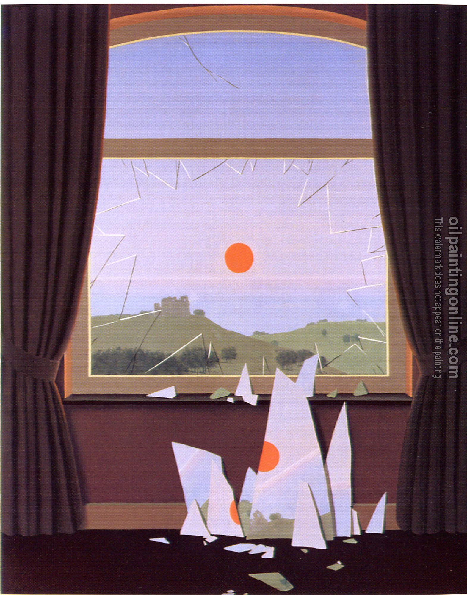 Magritte, Rene - evening falls